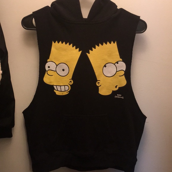 Forever 21 Tops - Simpsons Bart Hooded Muscle shirt